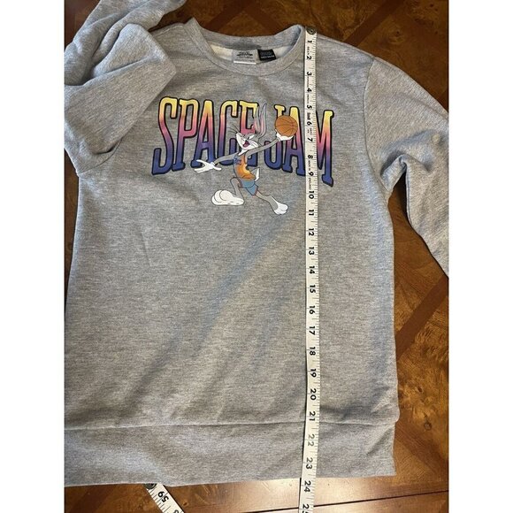 Space Jam A New Legacy Long Sleeve Gray Sweatshirt Youth Medium M NWT Bugs Bunny - Picture 7 of 7